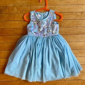 Sparkling Blue Sequin Dress